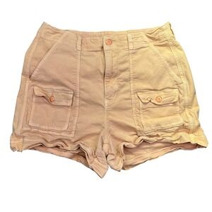 American Eagle Stretch Cargo Shorts Pockets Casual Everyday‎ Pink Sz 12 Fits 30"